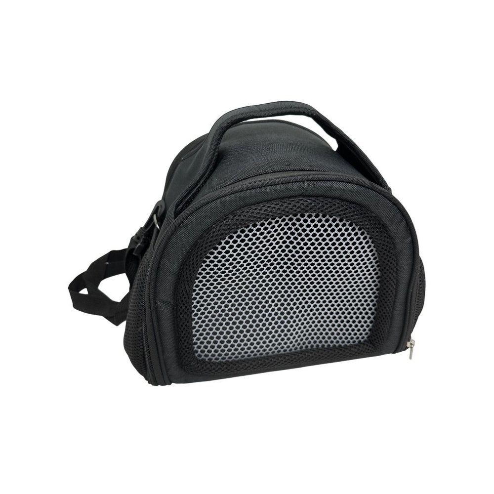 Pet Carrier Foldable Travel Zipper Bag Black NWT